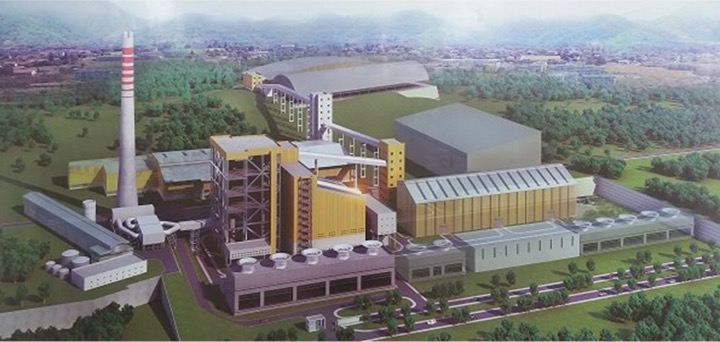TPI 3×160 t/h RDF 锅炉岛　效果图 锅炉岛